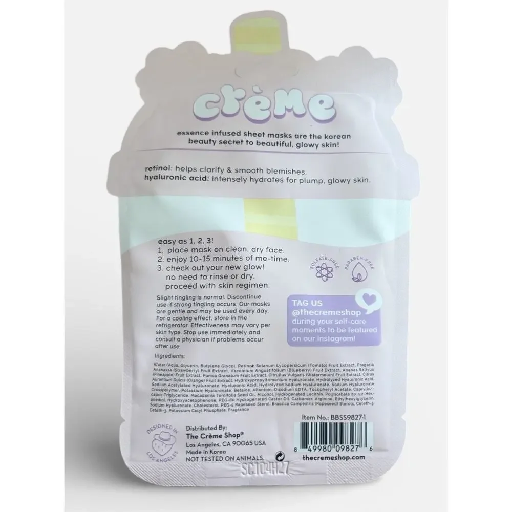 6X THE CRÈME Shop Beary Soft Skin! Printed Essence Sheet Mask